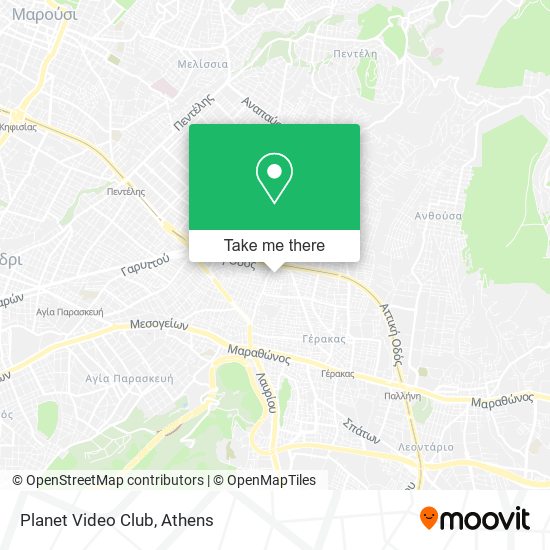 Planet Video Club map