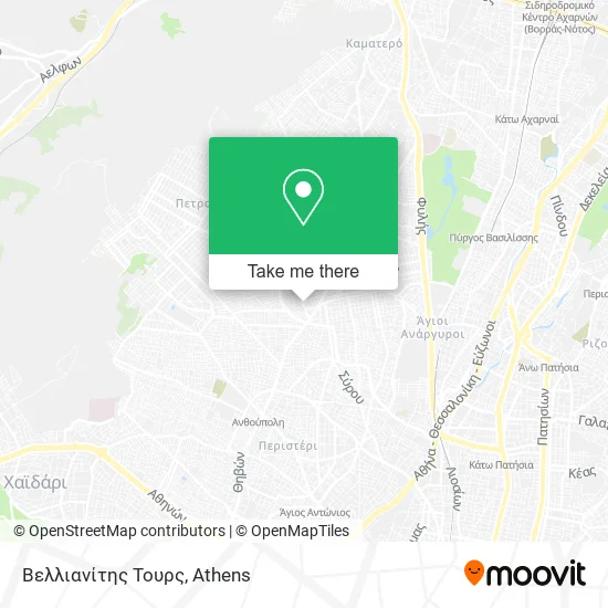 Βελλιανίτης Τουρς map