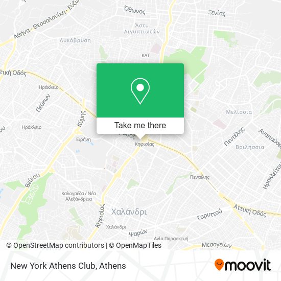 New York Athens Club map