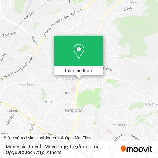 Manessis Travel - Μανεσσης Ταξιδιωτικος Οργανισμος Ατξε map