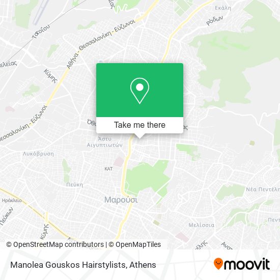 Manolea Gouskos Hairstylists map