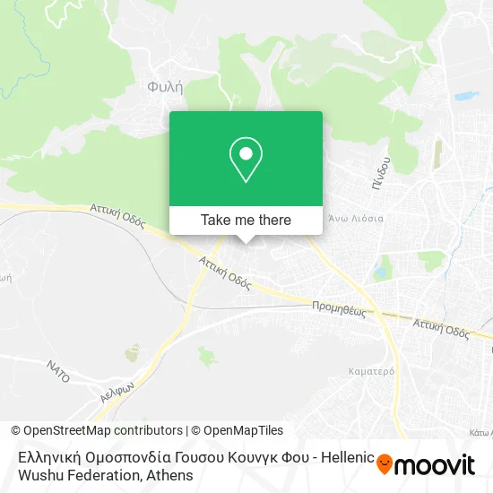 Ελληνική Ομοσπονδία Γουσου Κουνγκ Φου - Hellenic Wushu Federation map