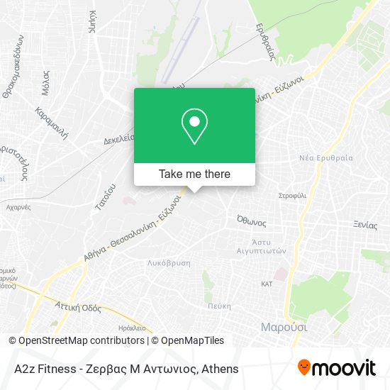 A2z Fitness - Ζερβας Μ Αντωνιος map