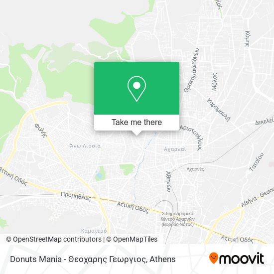 Donuts Mania - Θεοχαρης Γεωργιος map