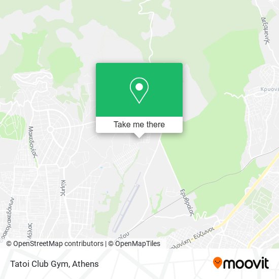 Tatoi Club Gym map