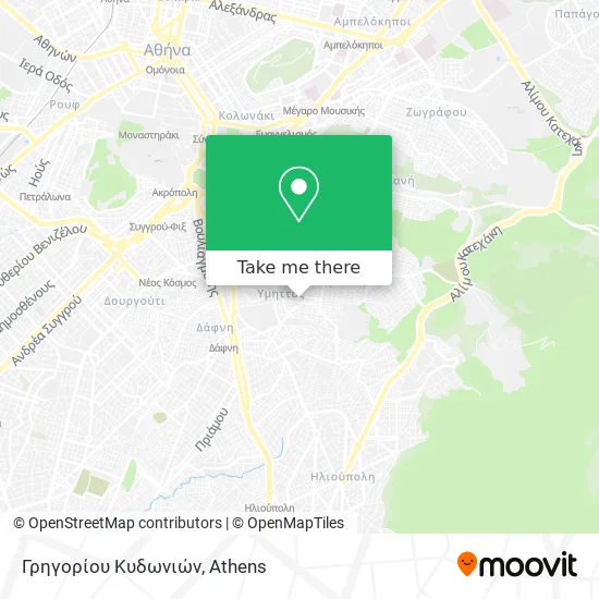 Γρηγορίου Κυδωνιών map