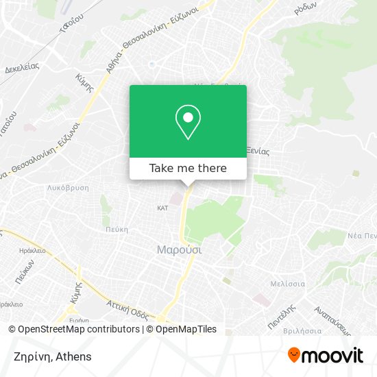 Ζηρίνη map