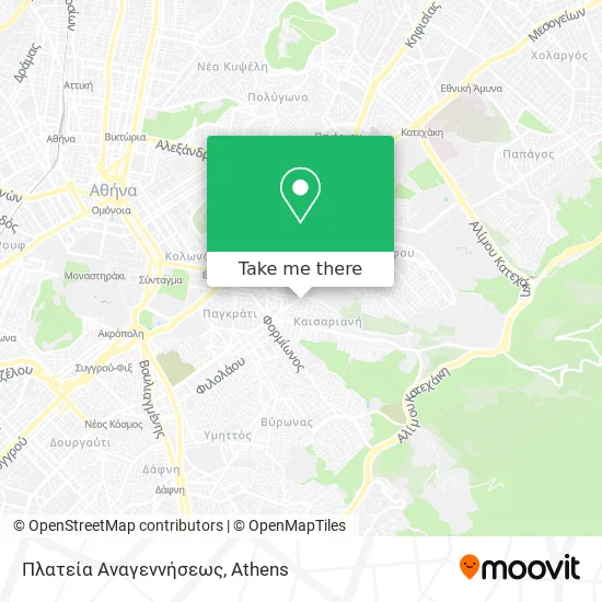 Πλατεία Αναγεννήσεως map