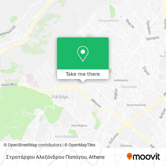 Στρατάρχου Αλεξάνδρου Παπάγου map