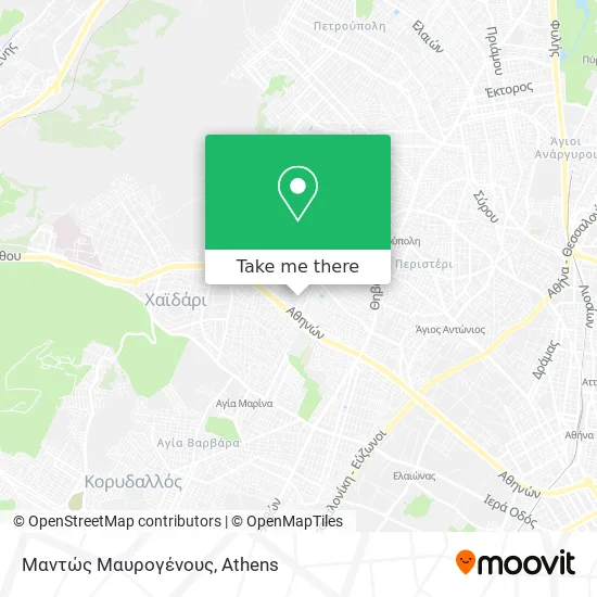 Μαντώς Μαυρογένους map