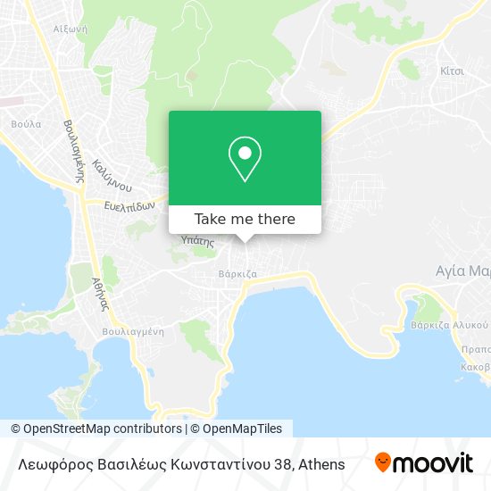 Λεωφόρος Βασιλέως Κωνσταντίνου 38 map