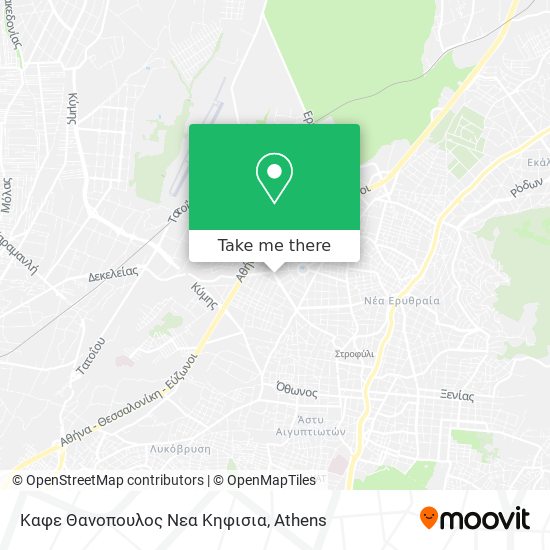 Καφε Θανοπουλος Νεα Κηφισια map