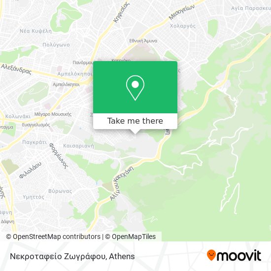 Νεκροταφείο Ζωγράφου map