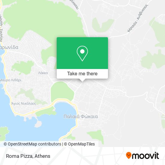 Roma Pizza map