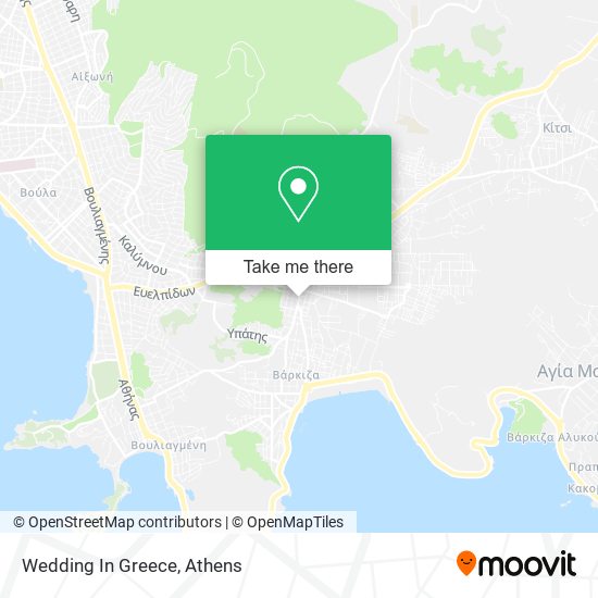 Wedding In Greece map