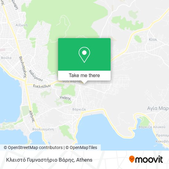 Κλειστό Γυμναστήριο Βάρης map