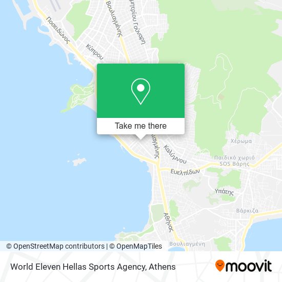 World Eleven Hellas Sports Agency map