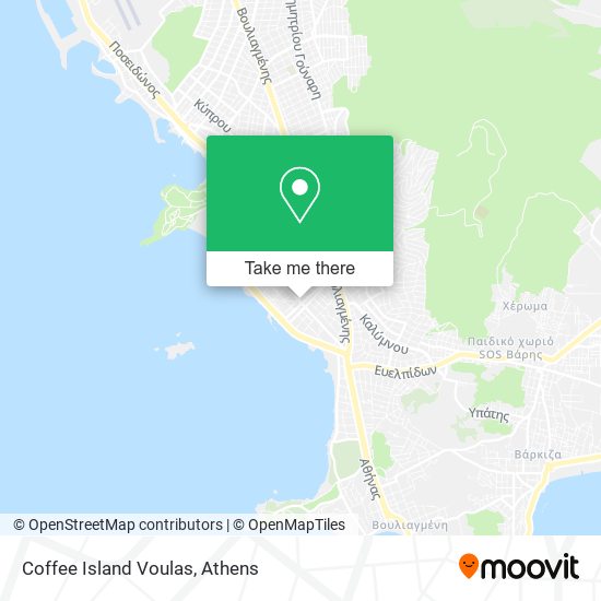 Coffee Island Voulas map