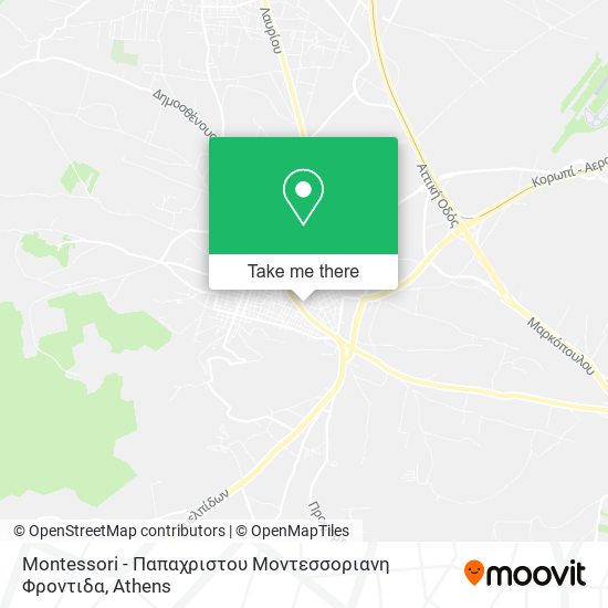 Montessori - Παπαχριστου Μοντεσσοριανη Φροντιδα map