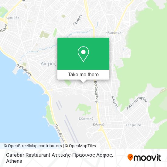 Cafebar Restaurant Αττικής-Πρασινος Λοφος map