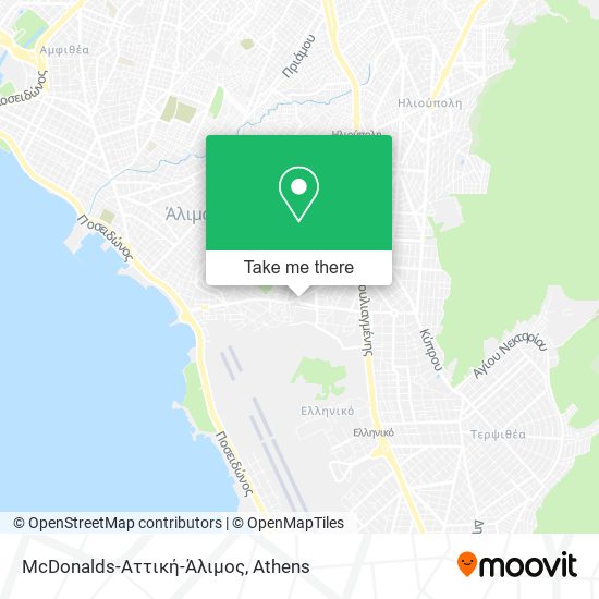 McDonalds-Αττική-Άλιμος map