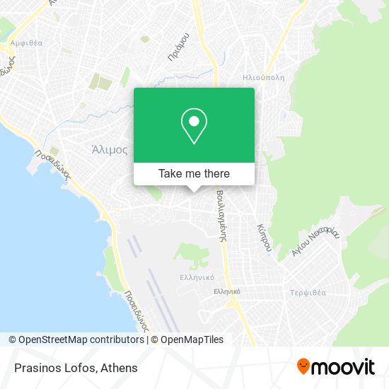 Prasinos Lofos map