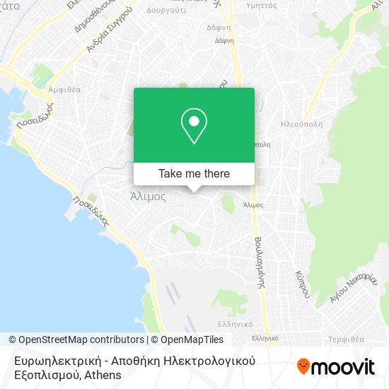 Ευρωηλεκτρική - Αποθήκη Ηλεκτρολογικού Εξοπλισμού map