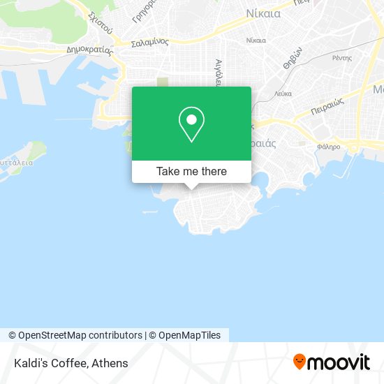 Kaldi's Coffee map