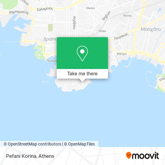 Pefani Korina map