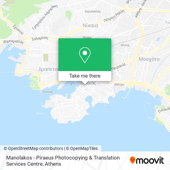 Manolakos - Piraeus Photocopying & Translation Services Centre map