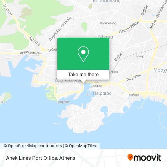 Anek Lines Port Office map