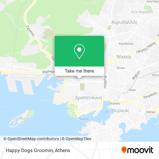 Happy Dogs Groomin map