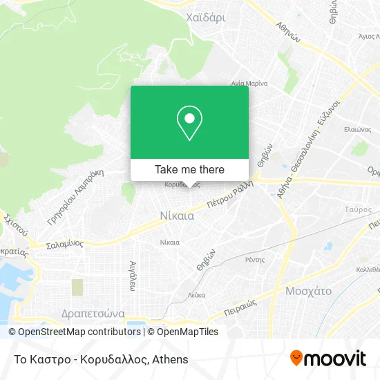 Το Καστρο - Κορυδαλλος map