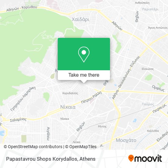 Papastavrou Shops Korydallos map