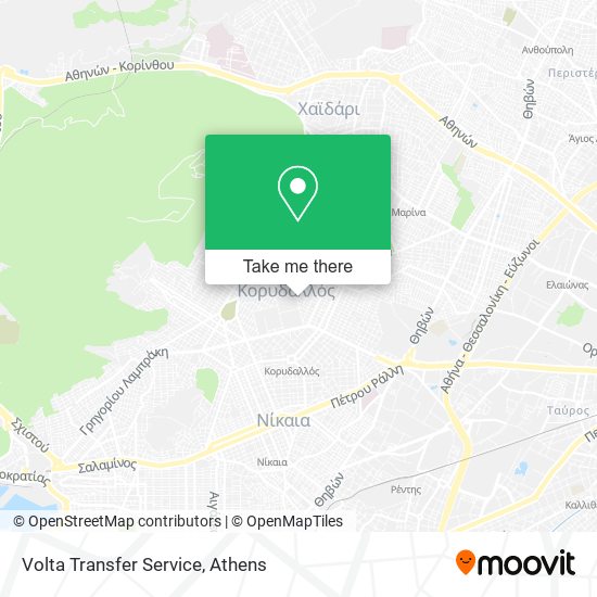 Volta Transfer Service map