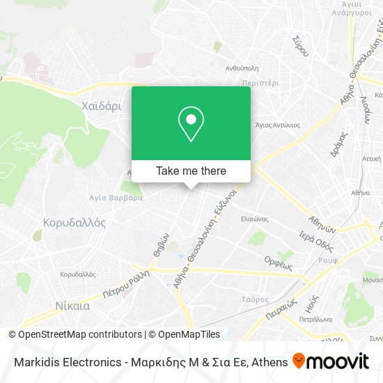 Markidis Electronics - Μαρκιδης Μ & Σια Εε map