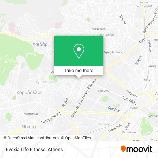 Evexia Life Fitness map