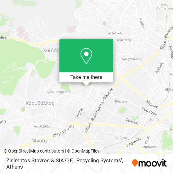 Zisimatos Stavros & SIA O.E. 'Recycling Systems' map