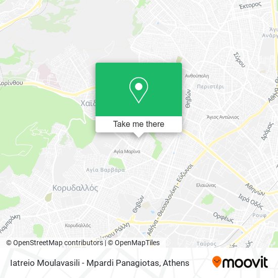Iatreio Moulavasili - Mpardi Panagiotas map