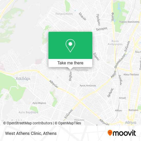 West Athens Clinic map