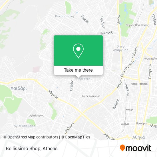 Bellissimo Shop map