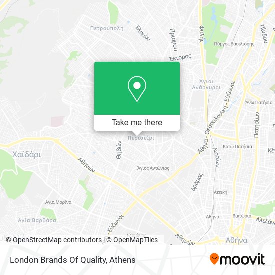 London Brands Of Quality map