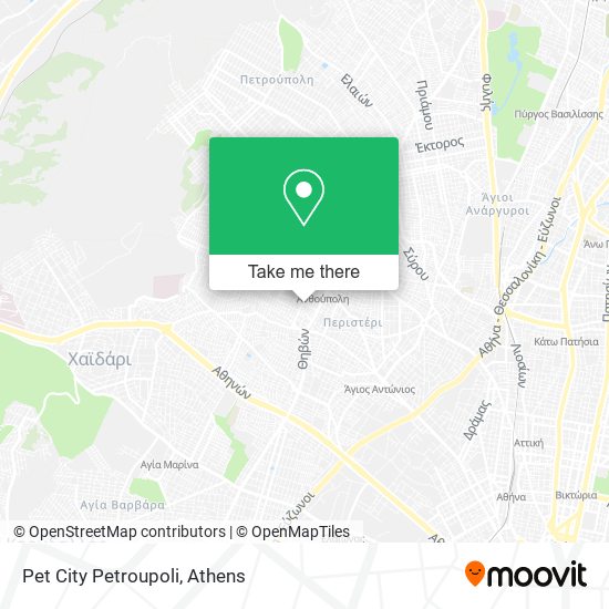 Pet City Petroupoli map