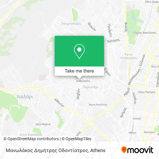 Μανωλάκος Δημήτρης Οδοντίατρος map