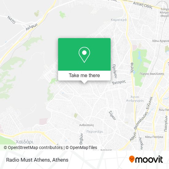 Radio Must Athens map