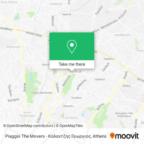 Piaggio The Movers - Καλαντζης Γεωργιος map