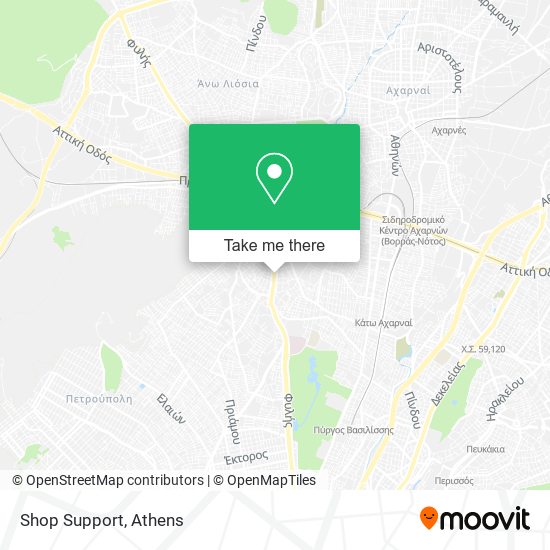 Shop Support map