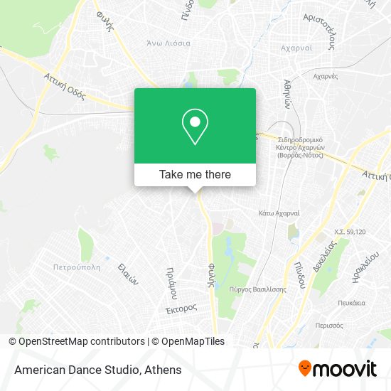 American Dance Studio map