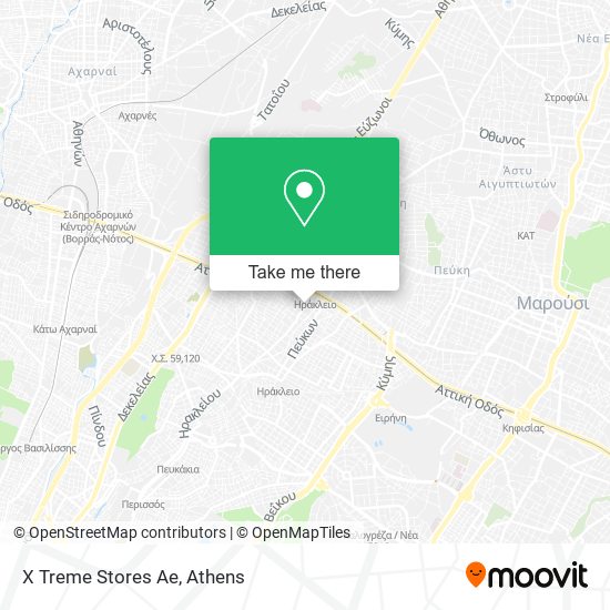 X Treme Stores Ae map