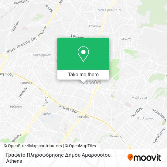 Γραφείο Πληροφόρησης Δήμου Αμαρουσίου map